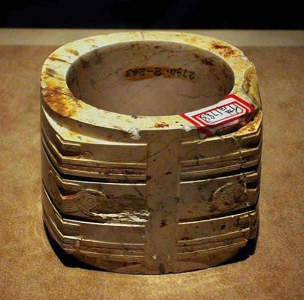 Jade cong from liangzhu culture
